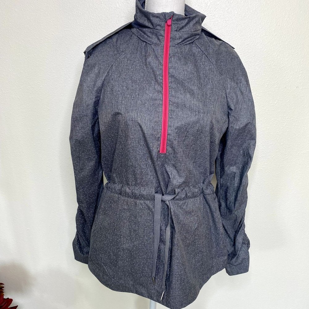 Fabletics Gray & Pink Danielle Athletic Jacket